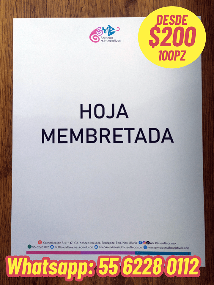 Hoja Membretada